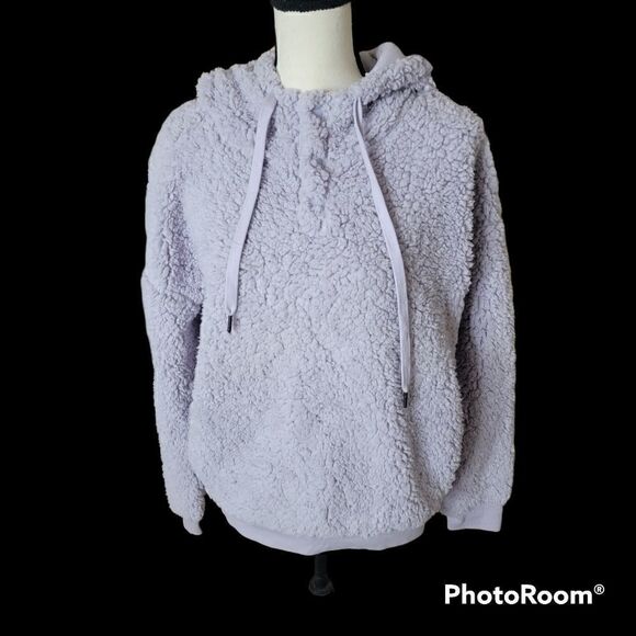 Z by Zella Teddy Bear Hoodie with Kangaroo Pocket. Size L. - Picture 2 of 9